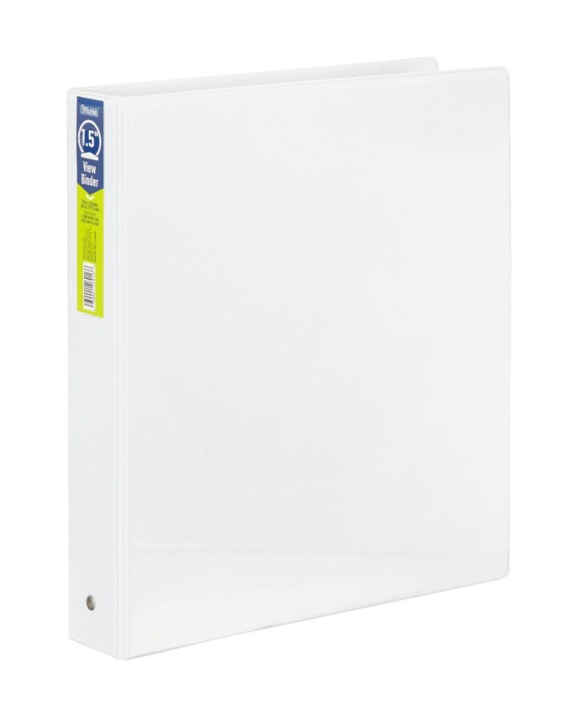 1 1/2 BINDER WHITE 3 RING Nassau Paper Company Ltd.