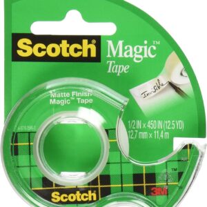 3M Scotch Tape, 1/2 x 450