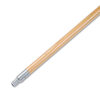 60  WOOD HANDLE (f/PUSH BROOMS) METAL TIP (Lacquered)