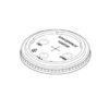 FLAT LID FOR COLD CUPS - 12 oz. - 22 oz., 1/100